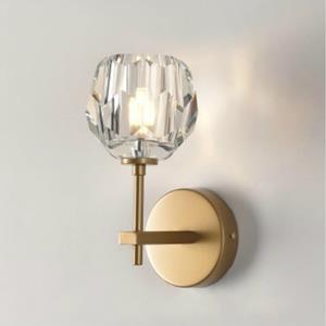 huismerk Muur lamp Villa Hotel muur lamp slaapkamer bed Crystal wand lamp Power Bron: warm licht LED5W (single head Gold)