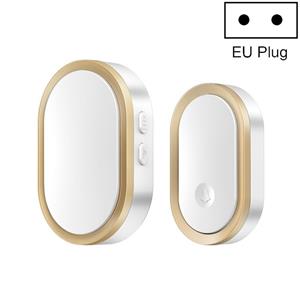 CACAZI A99 Home Smart Remote Control Doorbell Elderly Pager Style:EU Plug(Golden)