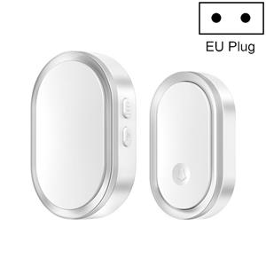 CACAZI A99 Home Smart afstandsbediening deurbel oudere pager stijl: EU plug (zilver)