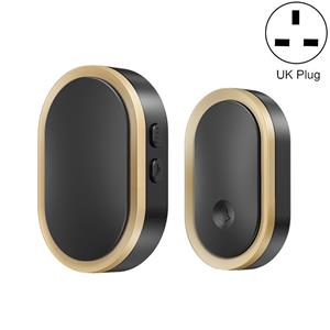 CACAZI CACZI A99 Home Smart afstandsbediening Deurbel Oudere Pager Stijl: Britse plug (zwart goud)