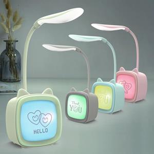 huismerk 2 PCS Cute Pet USB Tafellamp energiebesparende eyebescherming LED Slaapkamer Slaapzaal Nachtlamp Random Color Delivery (Cute Bear)