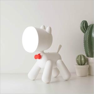 huismerk Creatieve verscheidenheid puppy bureau lamp student slaapkamer lezing LED licht USB bed nachtlampje (wit)