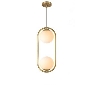 huismerk Restaurant kroonluchter één hoofd creatieve persoonlijkheid eenvoudige moderne koperen lamp met 5W warm licht vorm stijl: ovaal C1