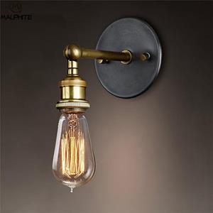 huismerk 40W Vintage smeedijzeren Iron industrieel Home decoratie verlichting van enkele hoofd muur Lamp