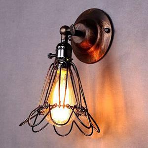 huismerk Retro smeedijzeren vogelkooi muur lamp met Edison 40W lamp