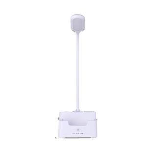 huismerk Student USB Charging Bedroom Touch LED Eye Protection Multifunctionele Creative Desk Lamp Style:Without Fan (White)