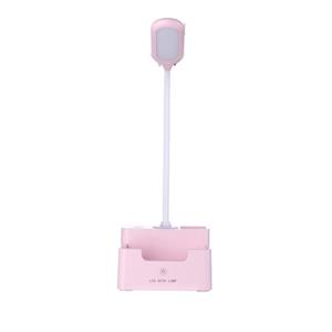 huismerk Student USB Opladen Bedroom Touch LED Eye Protection multifunctionele creatieve bureaulamp stijl: zonder ventilator (roze)