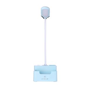 huismerk Student USB Charging Bedroom Touch LED Eye Protection Multifunctionele Creative Desk Lamp Style:Without Fan(Blue)