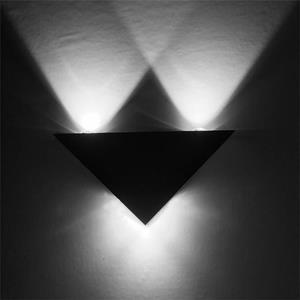 huismerk 9W LED Triangle Wall Light Interior Corridor Aisle Lights (White Light)