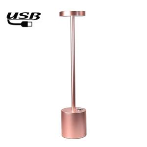 huismerk JB-TD003 I-vormige tafellamp creatieve decoratie retro eetkamer bar tafellamp specificatie: USB (Rose Gold)