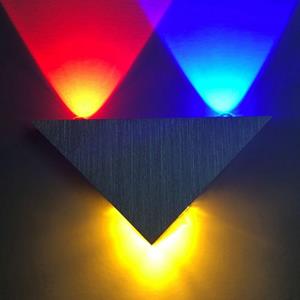 huismerk 9W LED Triangle Wall Light Interior Corridor Aisle Lights (Mixed Color Light)