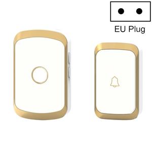 CACAZI CACZI A20 Smart Home Draadloze Deurbel Digitale Muziek Afstandsbediening Waterdichte Deurbel Stijl: EU-plug (Golden)
