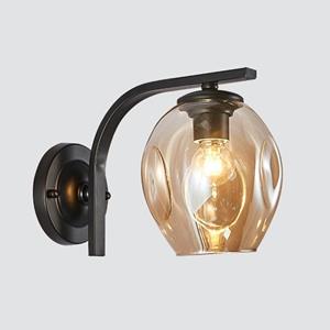 huismerk 5W warm licht eenvoudige slaapkamer studie bedside lamp LED wandlamp creatieve gang wandlamp (2035 zwart amber)