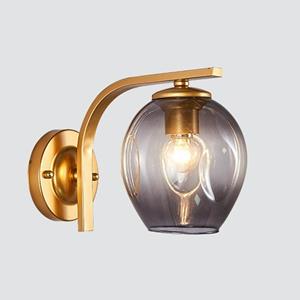 huismerk 5W warm licht eenvoudige slaapkamer studie bedside lamp LED wandlamp creatieve gang wandlamp (2035 goud rook grijs)