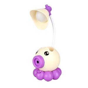 huismerk 2 stks cartoon octopus potloodslijper pen houder bureaulamp mobiele telefoon houder leren nachtlampje