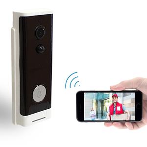 huismerk M200A WiFi intelligente ronde knop video deurbel ondersteuning infrarood bewegingsdetectie & adaptieve snelheid & tweeweg intercom & Remote/PIR wakeu