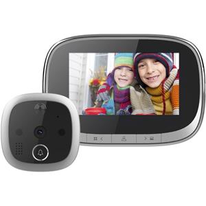 huismerk SF550 4 3 inch Scherm 1.0MP Security Digital Door Viewer met 12 Polyphonic Music Support PIR Motion Detection & Infrared Night Vision & 145 Degrees W