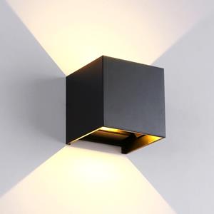 huismerk 6W licht vorm verstelbare aluminium shell COB LED Wall Light IP65 waterdichte kubieke vorm outdoor en indoor decoratief licht voor woonkamer slaapka