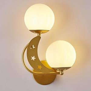 huismerk Slaapkamer Bedside Wandlamp Indoor Achtergrond Wandlamp Tri-color Licht (6082 Golden Right)