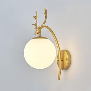 huismerk LED glazen wand slaapkamer nachtlampje woonkamer studeertrap wandlamp krachtbron: 5W warm licht (6107 gouden melk wit)