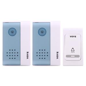 Huismerk VOYE V004B2 draadloze Smart Music Home deurbel met Dual ontvanger afstandsbediening afstand: 120m (openlucht)