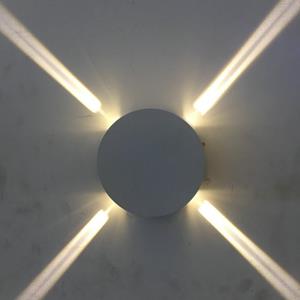 huismerk Ronde 12W LED Cross Star Wall Light Style Lamp Bar Network Bar KTV Club Achtergrond Muur decoratie Licht (Warm Wit Licht)