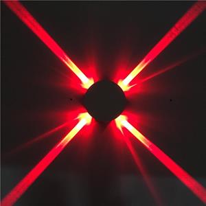 huismerk Ronde 12W LED Cross Star Wall Light Style Lamp Bar Network Bar KTV Club Achtergrond Muur decoratie Licht (Rood Licht)