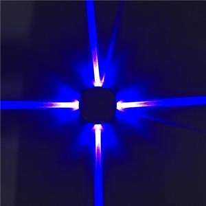 huismerk Ronde 12W LED Cross Star Wall Light Style Lamp Bar Network Bar KTV Club Achtergrond Muur decoratie Licht (Blauw Licht)