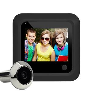 huismerk X5 2 4 inch Scherm 2.0MP Beveiligingscamera Geen storen Peephole Viewer Ondersteuning TF Card (Zwart)