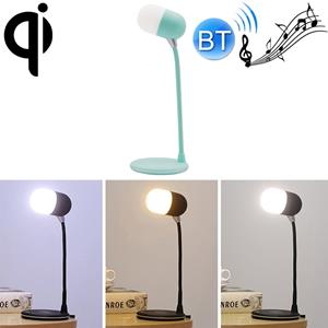 huismerk L4 Multifunctioneel draadloos opladen LED-bureaulamp Bluetooth 5.0 Speaker(Groen)