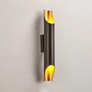 huismerk Wit licht moderne wand lamp LED aluminiumlegering pijp verlichting stijl: single-Tube zwart