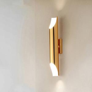 huismerk Wit licht moderne wand lamp LED aluminiumlegering pijp verlichting stijl: single-Tube goud