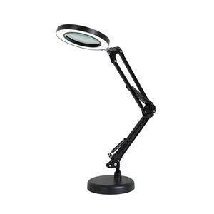 huismerk 8X Magnifying Glass Lamp Beauty Nail Tattoo Repair Office Reading Lamp Colour: With Magnifying Glass (Black)