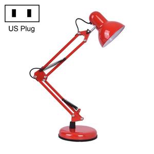 huismerk Smeedijzeren kinderen leren bureaulamp vouwen led oogbescherming lamp Amerikaanse plug maat: 60cm