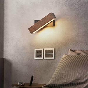 huismerk Eenvoudige Rotatable bed slaapkamer muur lamp warm nachtlampje grootte: 21cm (walnoot)