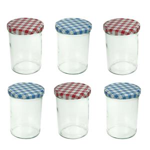 Cosy & Trendy 12x stuks voorraadpotten/inmaakpotten met schroefdop 440 mlÂ - weckpotten/conservenpotten