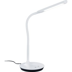 TRIO Moderne Tafellamp Polo - Metaal - Wit