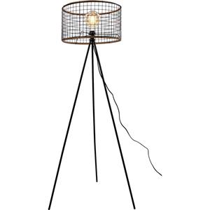 Tripod Stehlampe - led Stehlampe 40W - Stehlampe Wohnzimmer - 146 cm - Schwarz - Maxxhome