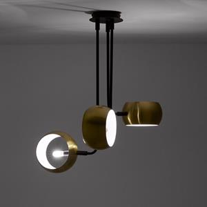 LA REDOUTE INTERIEURS Drievoudige hanglamp in metaal en messing, Elori