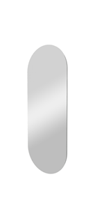 Balmani Giro Oval ovaal toiletspiegel 35 x 90 cm met spiegelverlichting