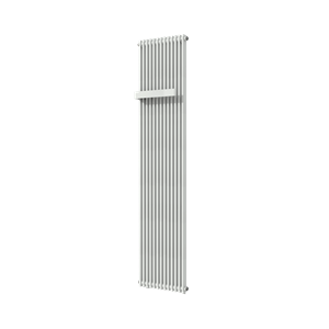 Vipera Corrason enkele badkamerradiator 40 x 180 cm centrale verwarming mat wit zijaansluiting 1,339W