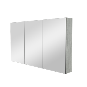 Storke Reflecta spiegelkast 130 x 75 cm beton donkergrijs