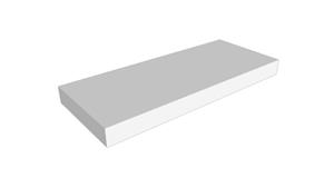 Balmani Dominus enkel wastafelblad matte Solid Surface 90 x 55,5 cm