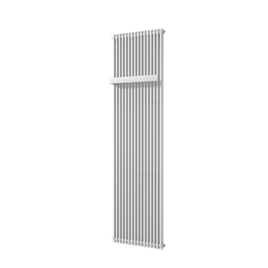 Vipera Corrason enkele badkamerradiator 50 x 180 cm centrale verwarming mat wit zijaansluiting 1,649W