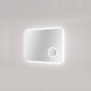 Balmani Giro rechthoekig badkamerspiegel 90 x 70 cm met spiegelverlichting en -verwarming