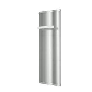 Vipera Corrason enkele badkamerradiator 60 x 180 cm centrale verwarming mat wit zijaansluiting 2,059W