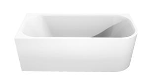 Luca Varess Mezzo tweepersoons hoekbad links 180 x 80 cm acryl hoogglans wit