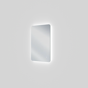 Linie Lux afgeronde hoeken badkamerspiegel 53 x 75 cm met spiegelverlichting