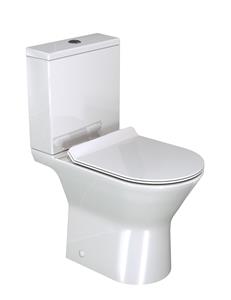 Luca Varess Delano staand toilet hoogglans wit randloos met Geberit spoelsysteem