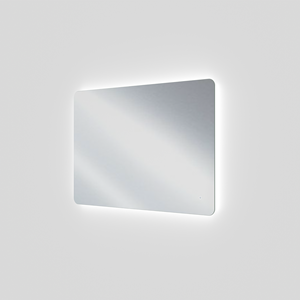 Linie Lux afgeronde hoeken badkamerspiegel 113 x 75 cm met spiegelverlichting